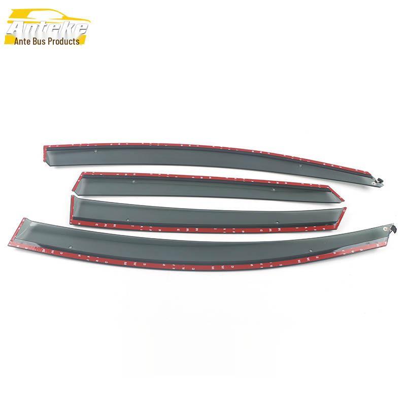 Stainless Steel Rain Deflector & Sunshade Decorative Sticker for 2010-2014 Yinglang XT Hatchback