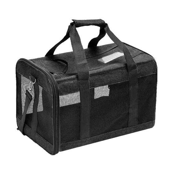 Sac de transport Portable pour chat, maille respirante, poche Anti-perte, fermeture éclair lisse, pochette pour animaux de compagnie pour voyage pour chiot