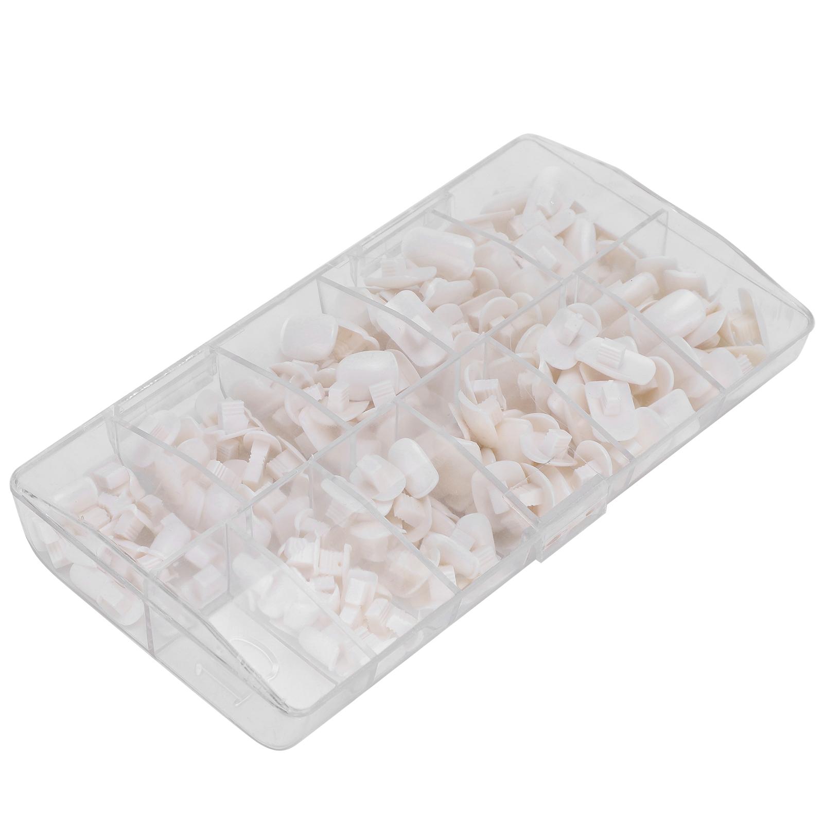 

200pcs Practice Training False Hand Nail Tip Novice DIY False Fake Nail Manicure ToolWhite белый