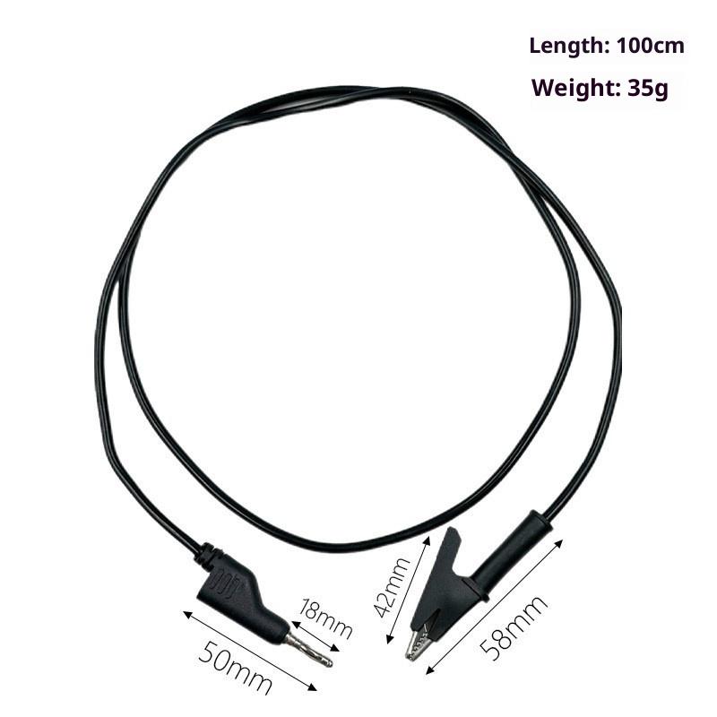 1/2Pcs Double End Test Lead Wire Line Electrical Voltage 4mm Banana Plug Alligator Clip Crocodile 15A Multimeter DIY Test Wires/