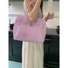 Borsa Tote in PVC Trasparente tipo Gelatina con Chiusura Borsa a Spalla Grande Capacità per Uso Quotidiano