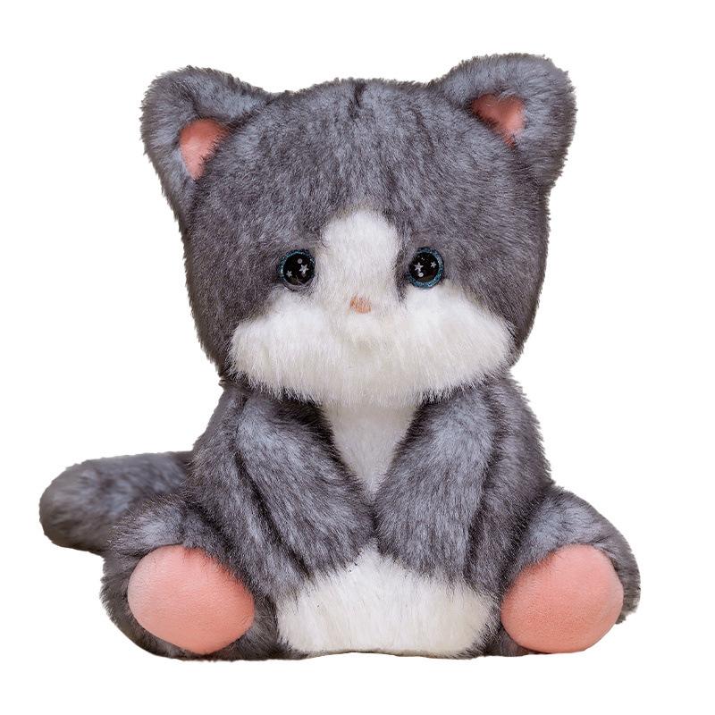 Cartoon Sitting Kitten Doll Plush Toy Cat Doll Children Soothing Rag Doll Girl Birthday Gift