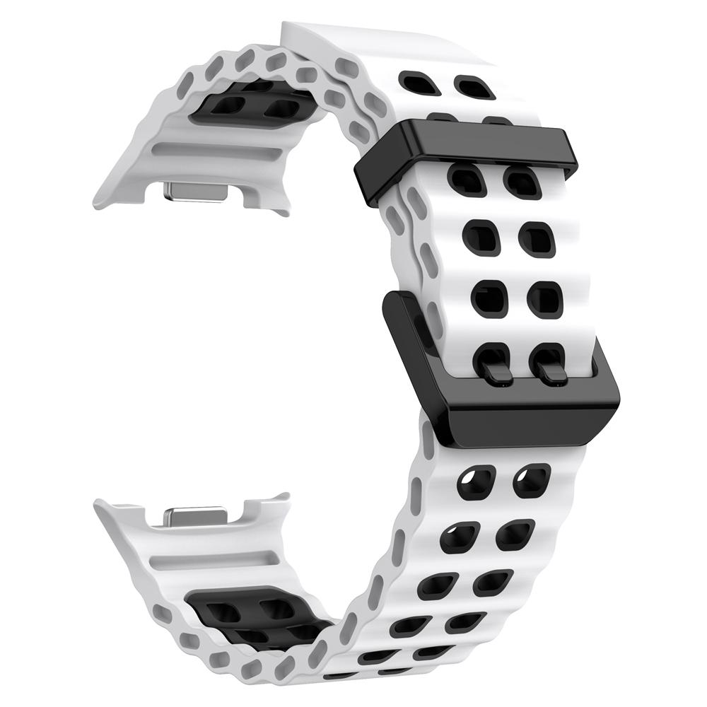 Silicone Marine Band For Samsung Galaxy Watch 8 Classic 46mm Sports Strap For Samsung Watch 8 44mm 40mm Bracelet Watchbands