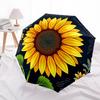 1pc Sunflower Pattern Automatic Open/Close Umbrella Compact Folding Umbrella, All-Season Portable Umbrella for Women/Men159