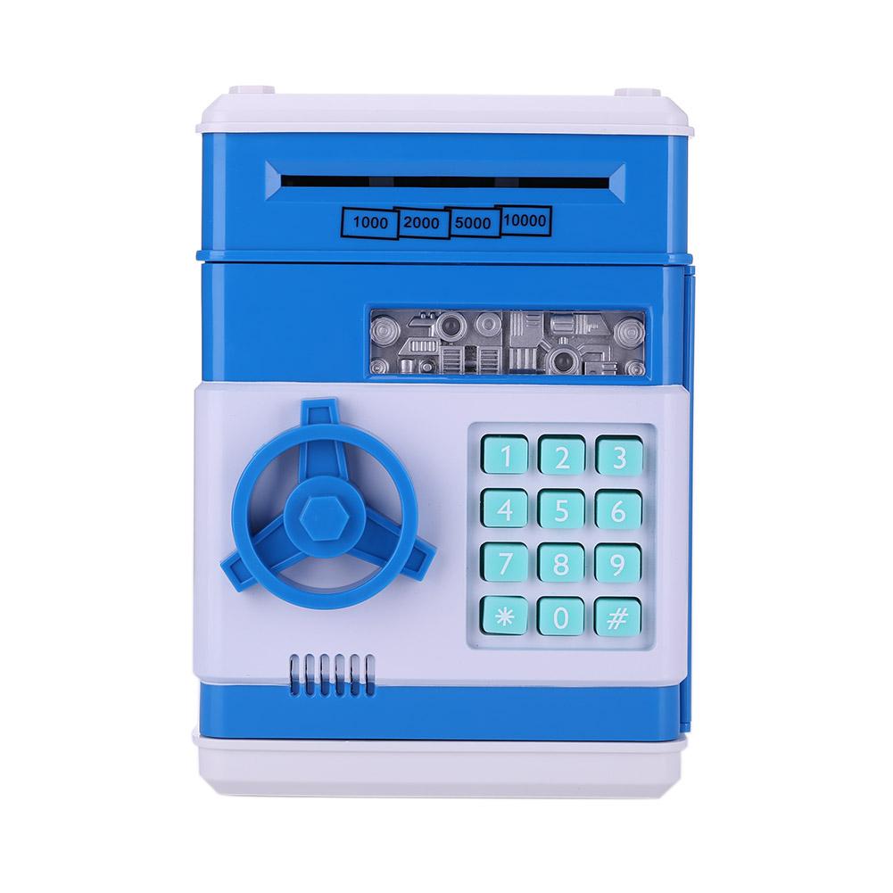 Electronic Piggy Bank Safe Money Box for Children Digital Coins Cash Saving Safe Deposit ATM Machine Birthday Gift for Kids