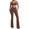Women's European & American Cross-Border Autumn/Winter Yoga Set: Nude Tight Sportswear & Casual Flared Fitness Two-Piece
