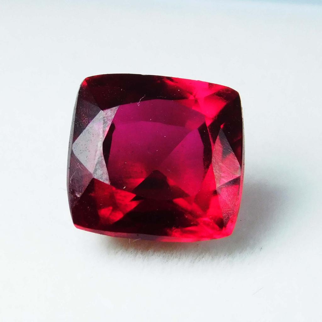 Natural Ruby Loose Gemstones 9.56 Ct CERTIFIED Red Perfect Square Cushion Cut A-1125