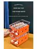 Stackable Double-Layer Slide-Out Egg Storage Box - Transparent, Shockproof, Quick-Freeze Refrigerator Organizer