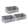 1/2Pcs Storage Baskets Large Capacity Easy Access Foldable Clothing Containers Box Trapezoid Closet Organizer Bins with Handles