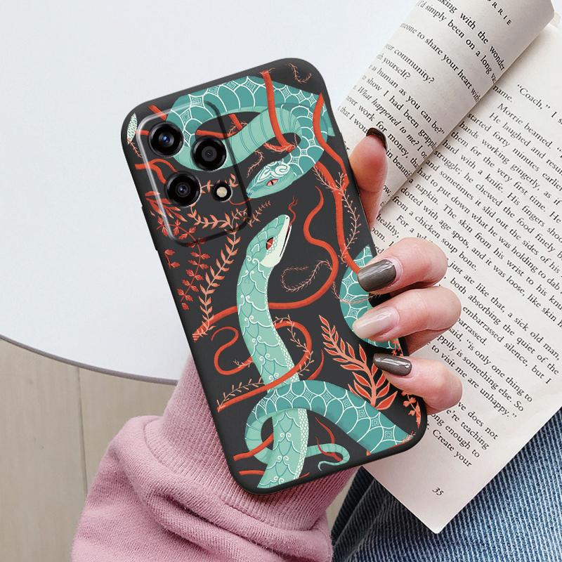 Beautiful Flowers For Honor 200 Lite Case Cute Heart Leopard Print Cover Soft Silicone Matte Protective Women Gilrs Back Fundas
