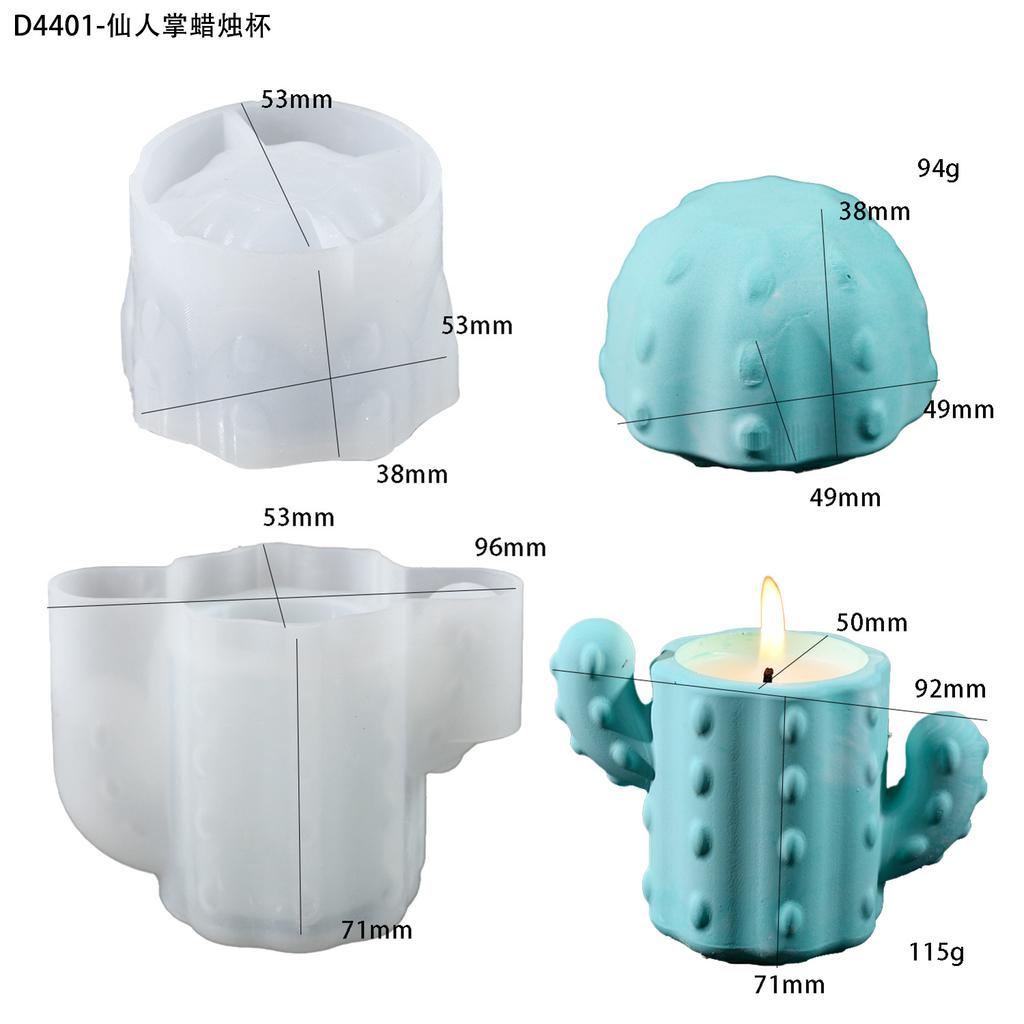 DIY Cactus Resin Mold for Storage Box, AromaCandle Holder, Home Decor, Epoxy Craft, Mini Organizer Silicone Mould