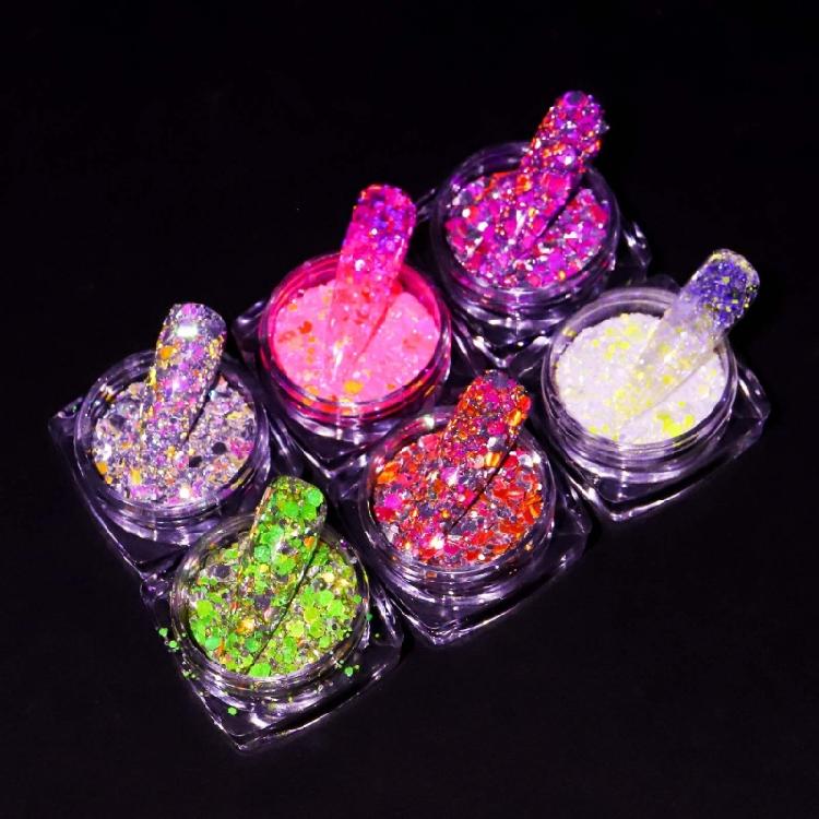 Nail Glitter Sequins Nail Glitter Sparkling Diamond Nail Powder Nail Art-Decor