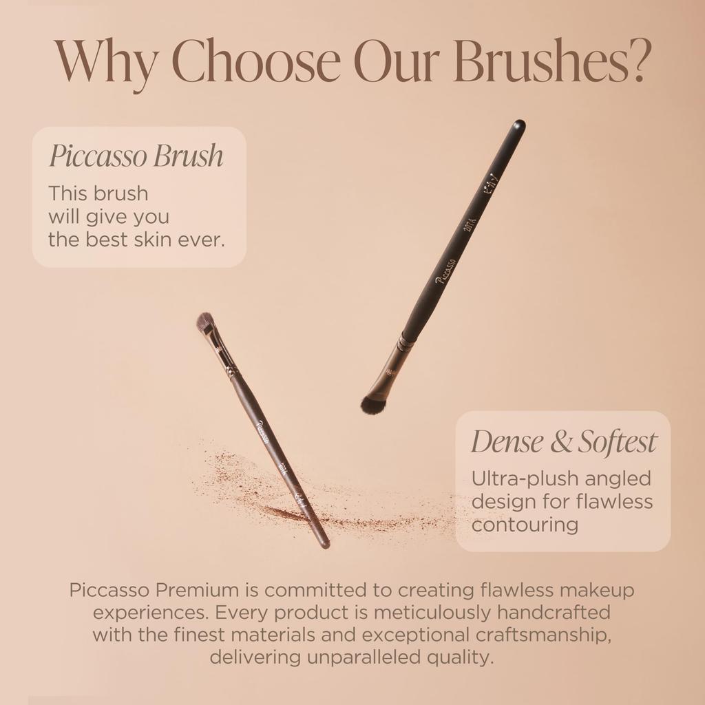 Picasso 207A Eyeshadow Brush Transparent Watercolor Premium Squirrel Hair Base Brush Korean Natural Eye Makeup Authentic Eyes, Cosmetics, Hair,
