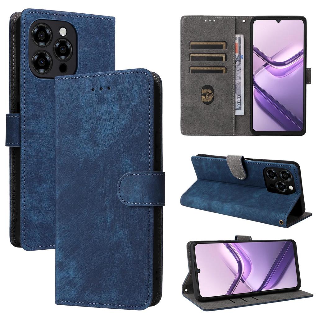 Leder-Flip-Cover für Doogee Note 58/Note 58 Pro, PU-Telefonhülle, Rundumschutz, stoßfest mit [RFID-Blockierung]