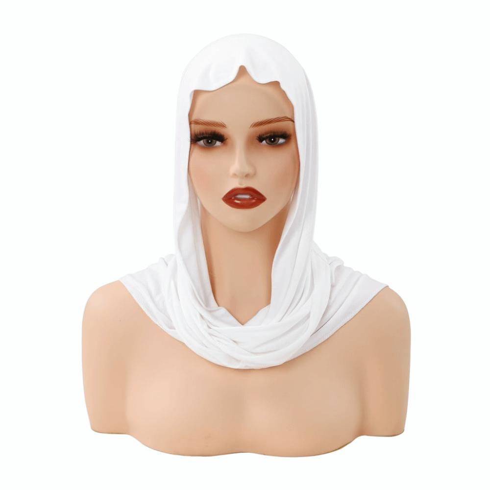Modal Jersey Instant Hijab Cotton Stretch Hijab Caps Classic Headscarf for Women