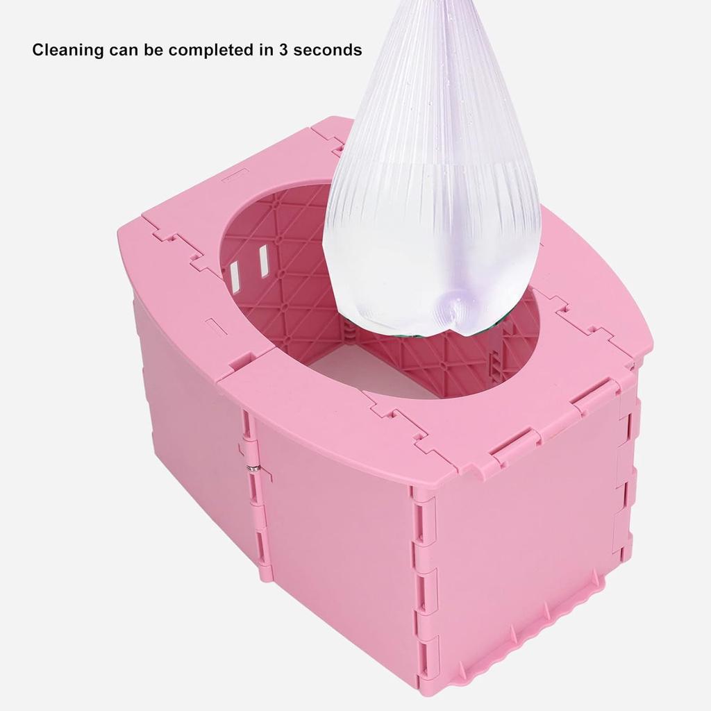 Foldable Toddler Potty, Baby Toilet Portable Travel Potty Training Potty Toddler Toilet for Camping Travel Long Distance Driving ()