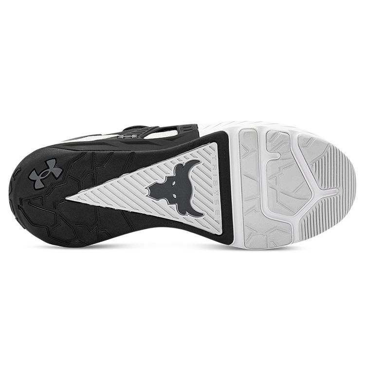 Under Armour Project Rock 4 Black Men Sneakers White Grey 3023695-001