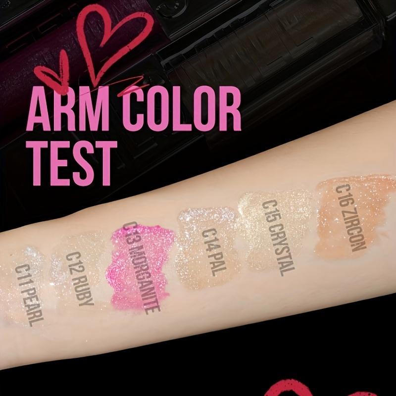 Błyszczyk do ust Sparkling Diamond Lip Gloss 6 kolorów Nawilżająca, nieklejąca formuła Płynna szminka Makijaż ust Idealny na przyjęcia świąteczne i prezenty