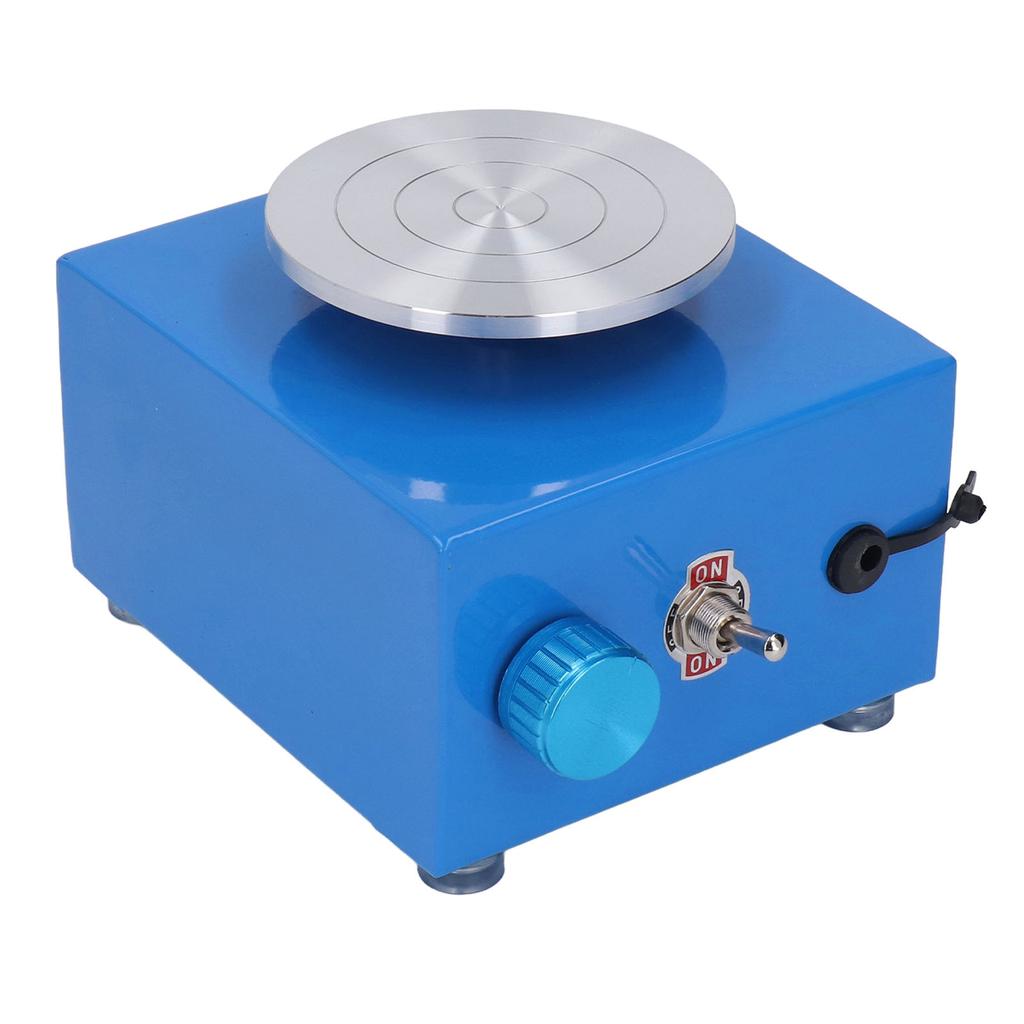 Mini roată de ceramică albastră, mică mașină de ceramic predată pentru școală, pentru artă și meșteșuguri, cadou de turnare