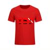 Eat Sleep Dive Letter Printed O Neck T Shirt Summer Arrival Short Sleeve T