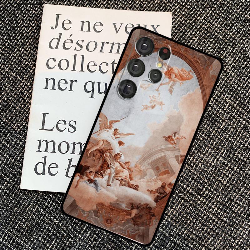 Renaissance Angels Case For Samsung Galaxy S23 Ultra S22 S20 S21 FE Note 10 20 Ultra S8 S9 S10 S24 Plus Cover