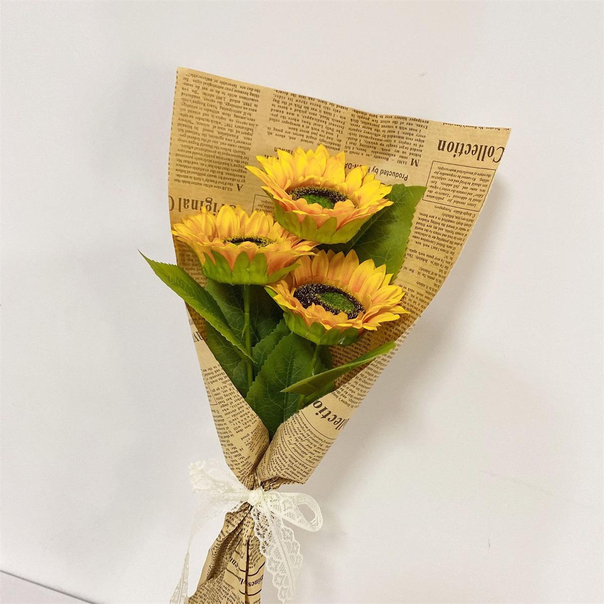 

Имитация подсолнуха, небольшой букет, декор из смолы для реквизита для фотосъемки