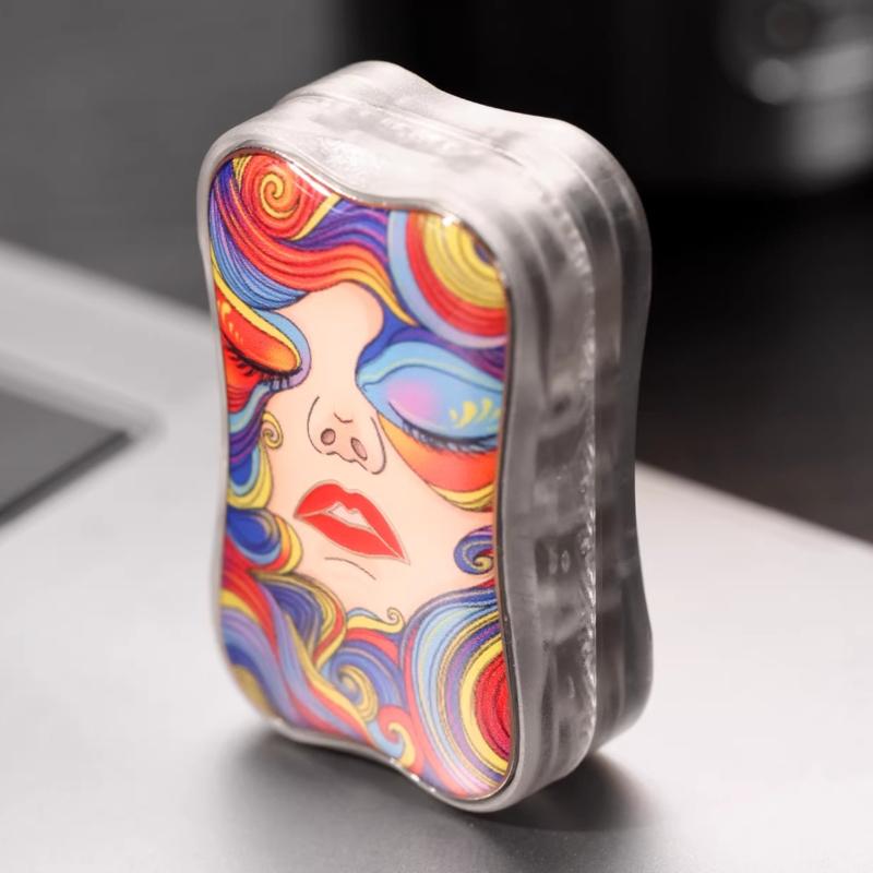 

Fidget Magnetic Push Card Plate Infinite Position Paragraph Mechanical Slider Edc Sensory Stress Relief Toy Anti Anxiety Women