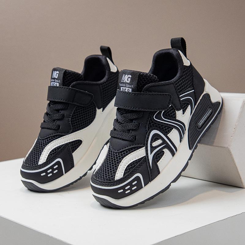 Jungen Sportschuhe und Kinderschuhe 2025 Sommer neue Mädchen atmungsaktive Mesh-Schuhe weichsohlige Laufschuhe rutschfest und vielseitig