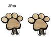 2Pcs Wall Mounted Wooden Paw Print Wall Hook Non-slip Cat Claw Coat Hooks  Bedroom
