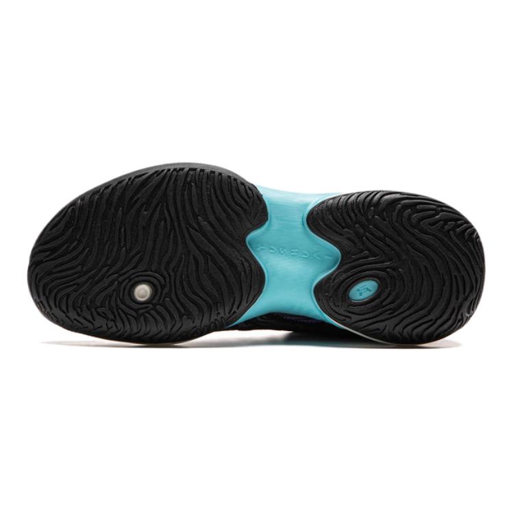 Li Ning Kids Yu Shuai 18 Comfortable Non-Slip Durable Mid-Top Basketball Shoes Kids Basketball Shoes Black Purple YKBU062-3