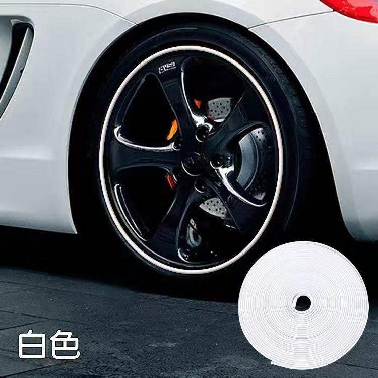 Wheel Rim Protector Strip Tire Guard Ring Durable Flexible Rubber Wheel Rim Edge Trim for Vehicle Wheel Decoration and Protection