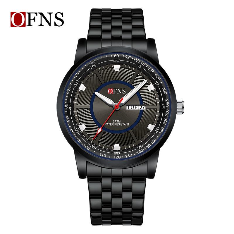 Oufanni Men's Waterproof Quartz Watch - Trendy, Fashionable Business Wristwatch