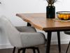 Swivel half stool bar stool ELMO fabric gray