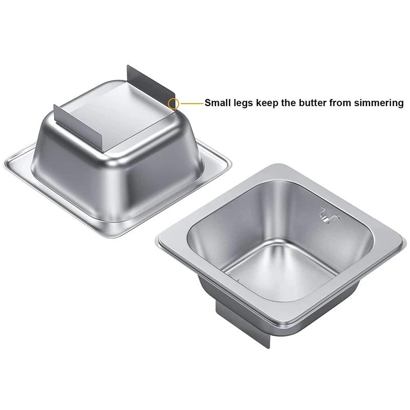 Butter Wheel for Evenly Spread Butter Stainless Steel Melted Butter Dispenser Butter Roller Kitchen Gadgets American Burger Tool