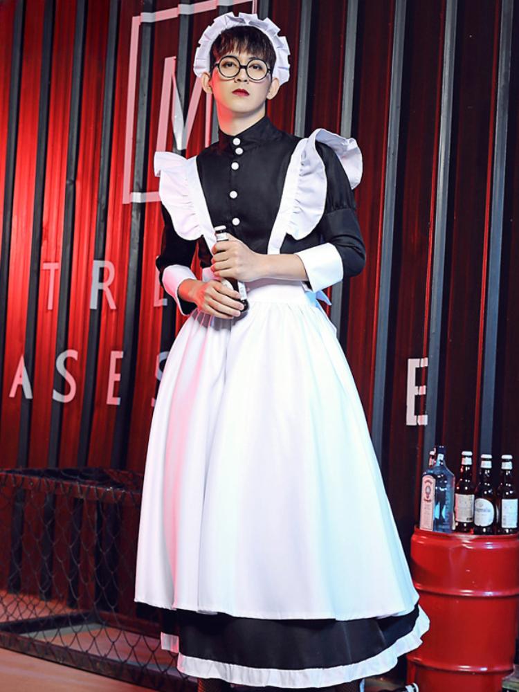 New Year Maid Lolita Dress Christmas Waitress Cosplay Party Costumes Birthday Apparel Sexy RolePlay Chemise Animation Stage Wear