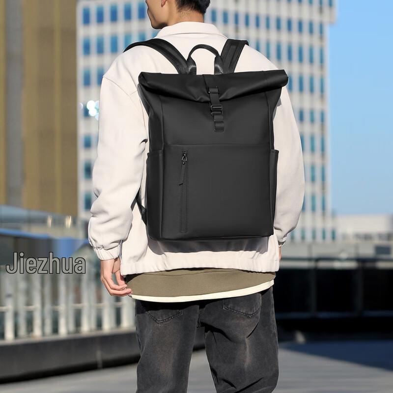 Men's Roll-Top Business Travel Backpack