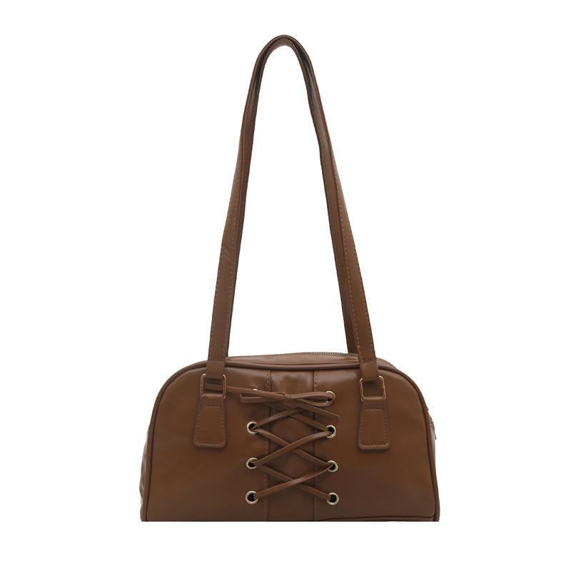 Pu Tote Bag For Women Large Capacity Stylish Streetwear With Strap Bow Design For Daily Use