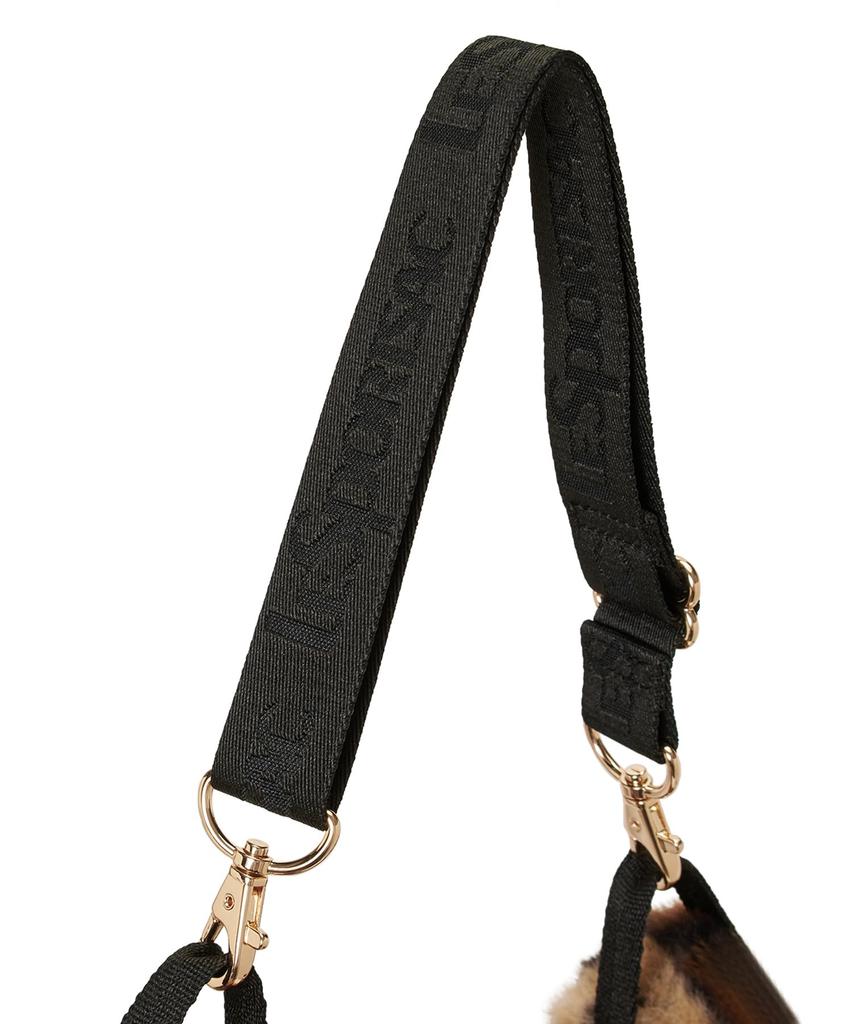 FUR SHOULDER Fluffy Fur TOTE/3030/Leopard