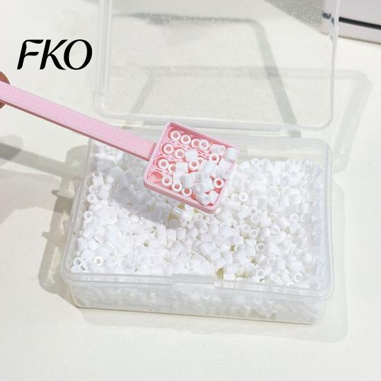 Bead Crafting Scoop 1/2Pcs 3D Printed Fuses Spoon, Long Handle Iron Scoop, Plastic Craft Accessory Scooper Tool for Art Crafts, Gift