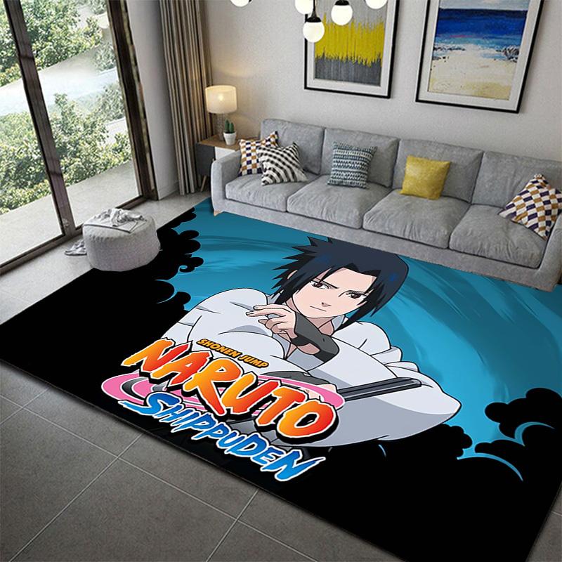 

Naruto Theme Pattern Rug Washable Soft Plush Carpet for Home Indoor Decoration 60x90cm