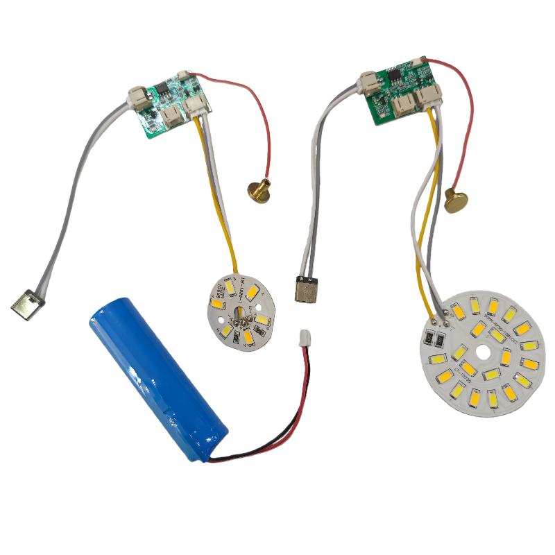 1 Set LED Light Panel Dimming Controller Remote Control 5V Light Source Three Color Change With ON/OFF Touch Switch Charge Typec