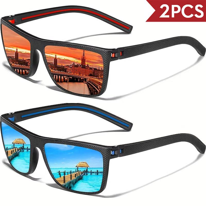 3PCS Amazing Men Polarized Sunglasses Unisex UV400 Glasses Fishing Goggles Outdoor Sport Eyewear  for Driving Fishing Cycling
