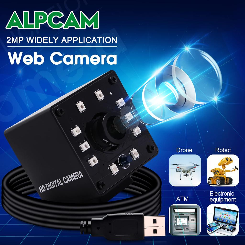 ELP 2 Megapixel USB 1080P HD 720p Night IR Full USB Camera KL36IR Webcam, Video, 60FPS, Vision, Cut, Infrared, HD,