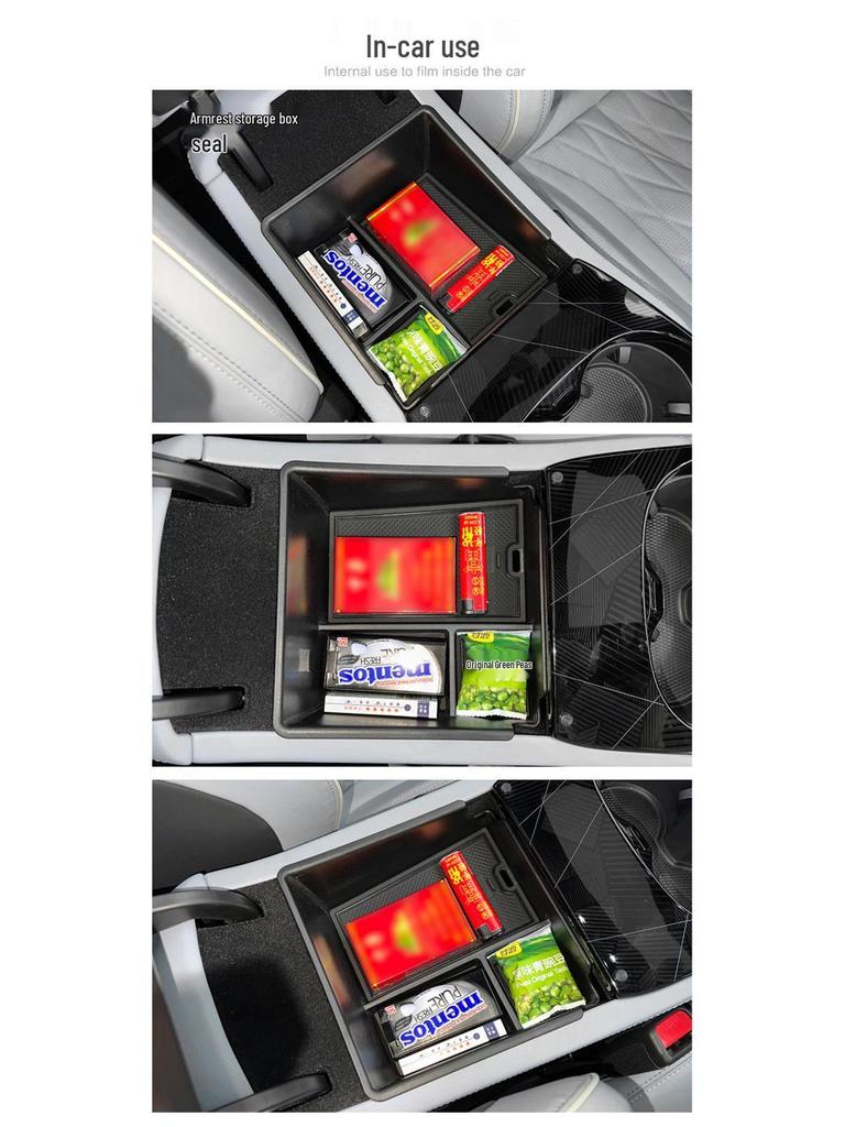 EV Center Console Armrest Storage Box for Applicable 22-24 Models