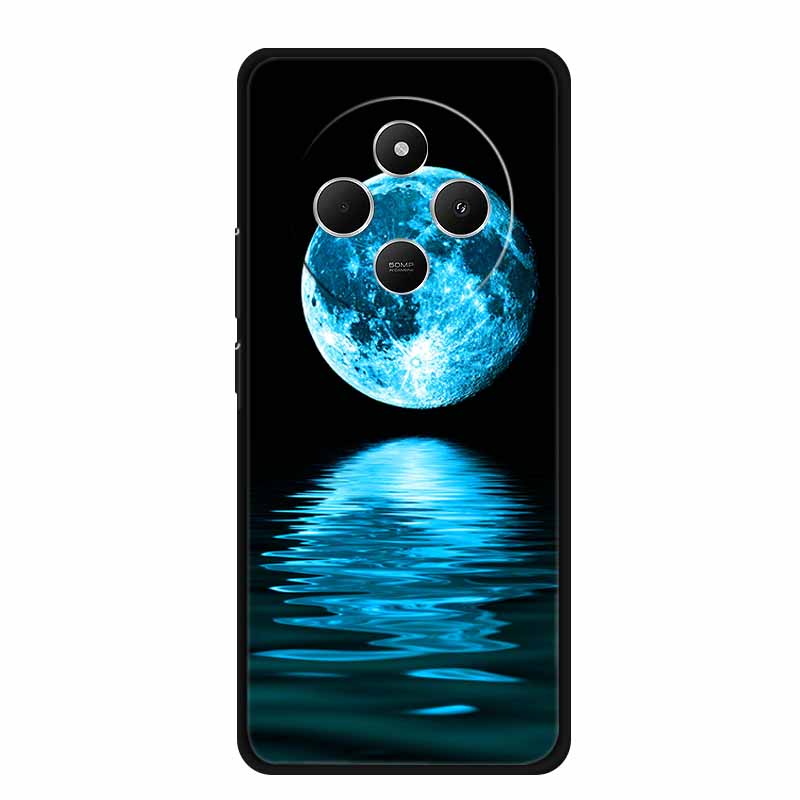 Phone Case For Xiaomi Redmi 14C Back Cover Case 14 C Black Silicone Soft Funda For Redmi 14C Case Redmi14C 6.88" Shockproof Bag