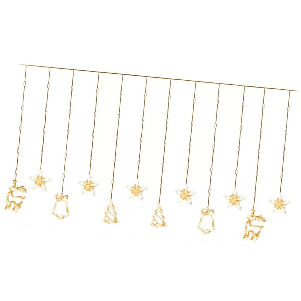 LED Curtain Light IP43 Water Resistant Romantic Decorative USB Curtain String Lamp for Bedroom Livin