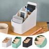Multifunction Remote Controller Storage Box 4 Grids Living Room Organizer New Desktop Storage Box