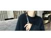 Women's Black Mink Cashmere Pullover Sweater - Soft, Cozy & Oversized for Autumn/Winter