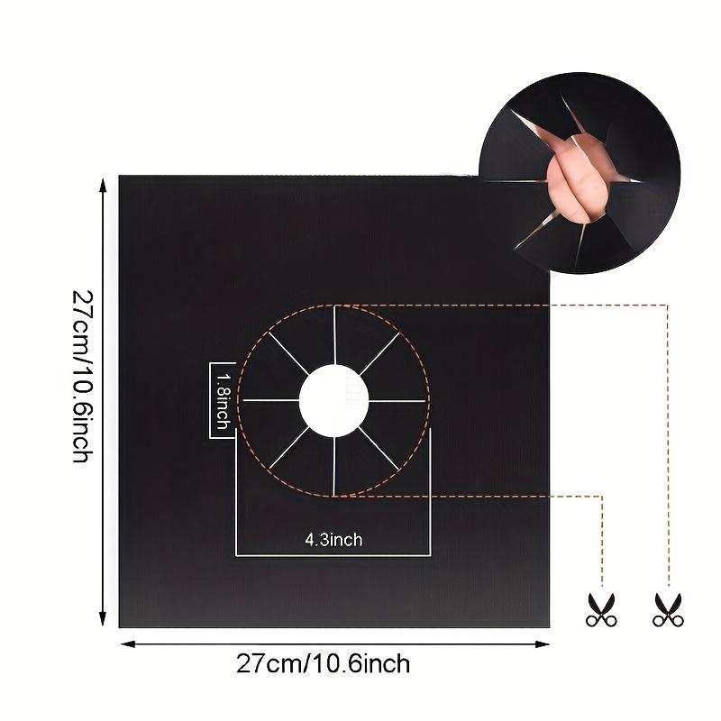 2pcs Reusable Gas Stove Protector Mats, 0.2mm Thick Kitchen Cleaning Accessories,Thickened & Durable, Oil-proof & Easy to Clean