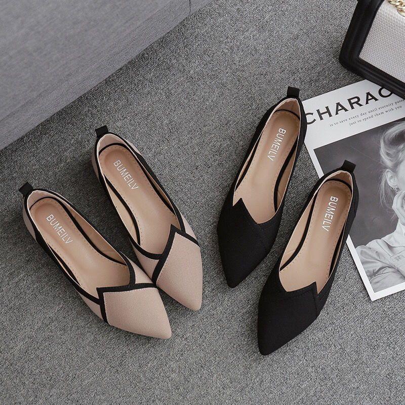 Fashion Women's Flat Shoes Evening Pink Pointed Toe Slip-on Ladies Footwear Popular Luxury Brand Elegant and Fashionable Spring Young A